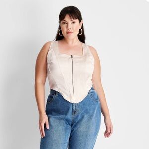 Elegant Cream Women's Top
